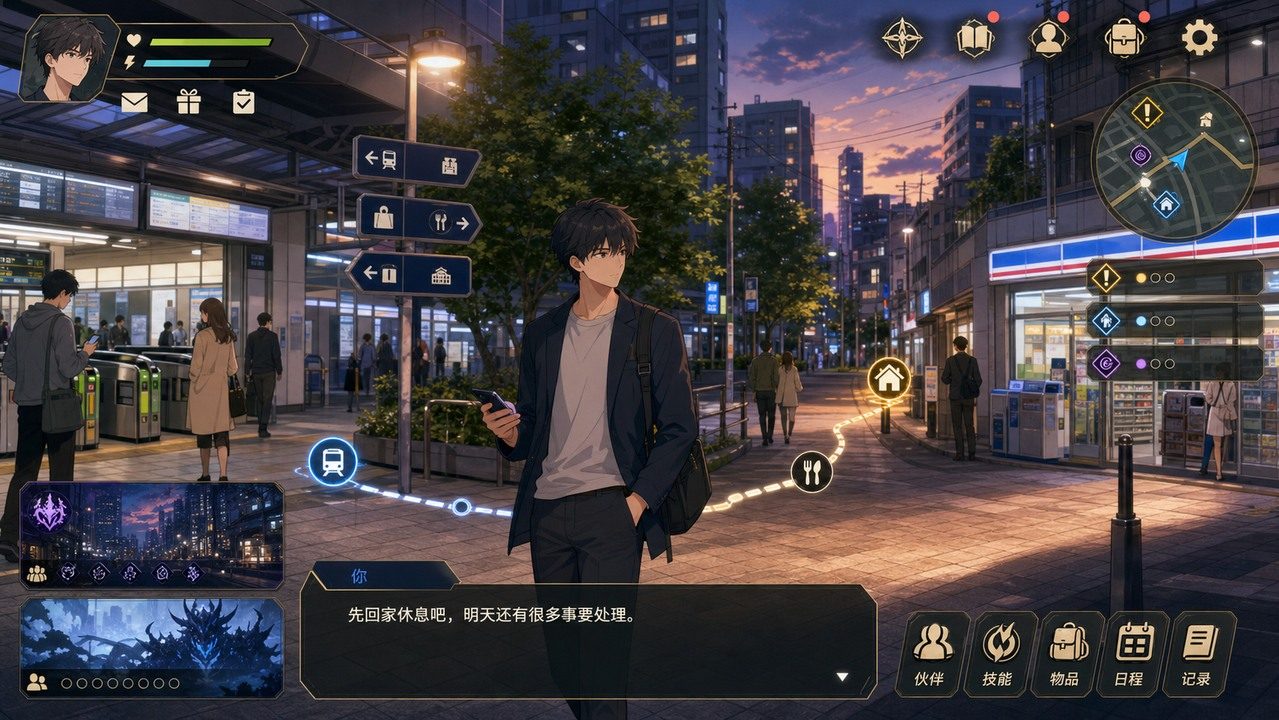 枫酱想回家 短篇ADV 画面 1